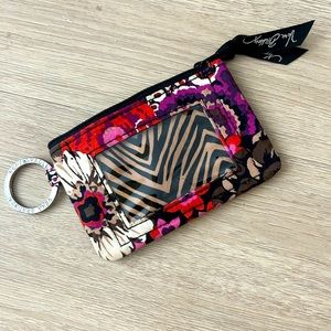 Vera Bradley “Rosewood” card keychain